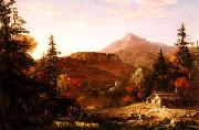 Thomas Cole The Hunter's Return France oil painting reproduction